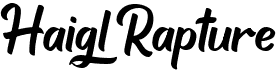 preview image of the Haigl Rapture font