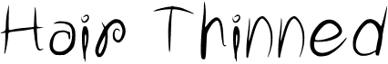 preview image of the Hair Thinned font
