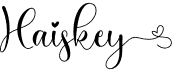 preview image of the Haiskey font