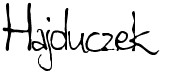 preview image of the Hajduczek font