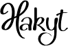 preview image of the Hakyt font