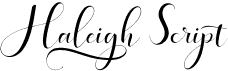 preview image of the Haleigh Script font