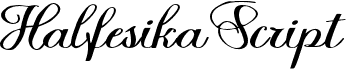 preview image of the Halfesika Script font