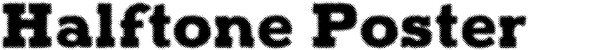preview image of the Halftone Poster font