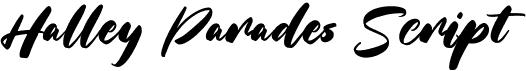 preview image of the Halley Parades Script font