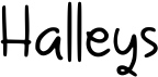 preview image of the Halleys font