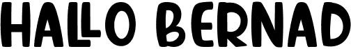 preview image of the Hallo Bernad font