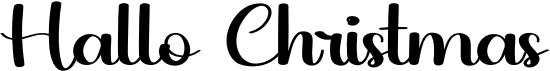 preview image of the Hallo Christmas font