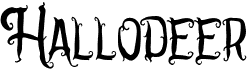 preview image of the Hallodeer font