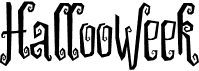 preview image of the Hallooweek font