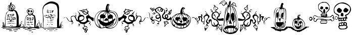 preview image of the Halloween Borders font