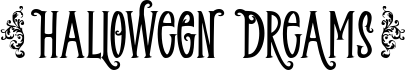preview image of the Halloween Dreams font