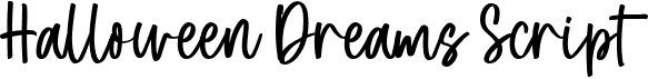 preview image of the Halloween Dreams Script font
