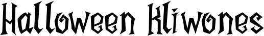 preview image of the Halloween Kliwones font