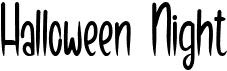 preview image of the Halloween Night font