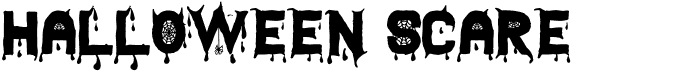 preview image of the Halloween Scare St font