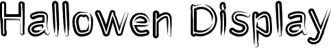preview image of the Hallowen Display font