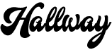 preview image of the Hallway font