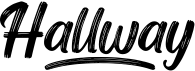 preview image of the Hallway font