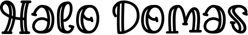 preview image of the Halo Domas font