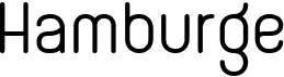 preview image of the Hamburge font