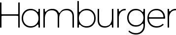 preview image of the Hamburger font