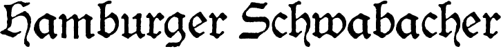 preview image of the Hamburger Schwabacher font