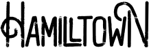 preview image of the Hamilltown font