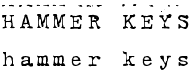 preview image of the Hammer Keys font
