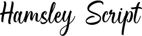 preview image of the Hamsley Script font