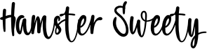 preview image of the Hamster Sweety font