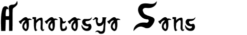 preview image of the Hanatasya Sans font