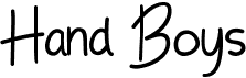 preview image of the Hand Boys font
