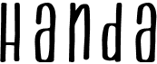 preview image of the Handa font