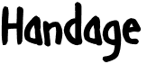 preview image of the Handage AOE font