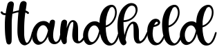 preview image of the Handheld font