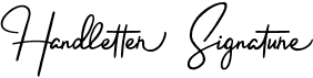 preview image of the Handletter Signature font
