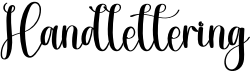 preview image of the Handlettering font