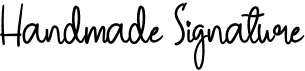 preview image of the Handmade Signature font