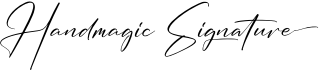 preview image of the Handmagic Signature font