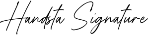 preview image of the Handsta Signature font