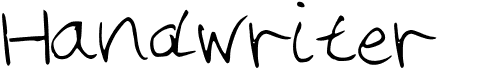 preview image of the Handwriter font