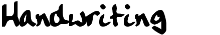 preview image of the Handwriting font