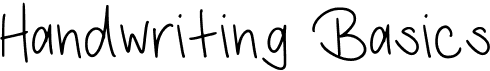 preview image of the Handwriting Basics font