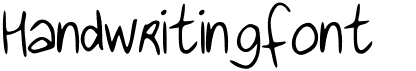 preview image of the Handwritingfont font