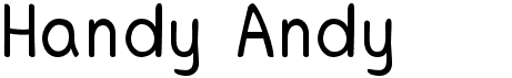 preview image of the Handy Andy font