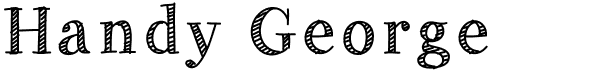 preview image of the Handy George font