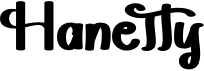 preview image of the Hanetty font