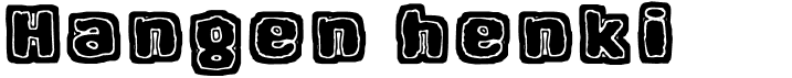 preview image of the Hangen henki font