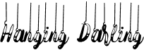 preview image of the Hanging Darling font